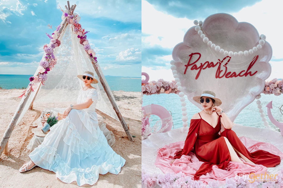 สวนดอกไม้ริมทะเล