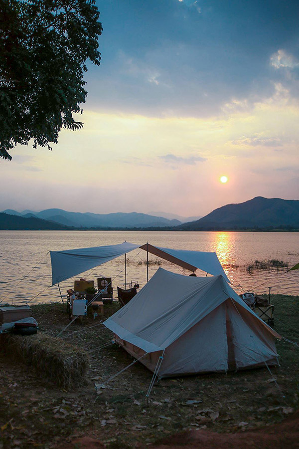 อ่างเก้บน้ำใกล้กรุงเทพ