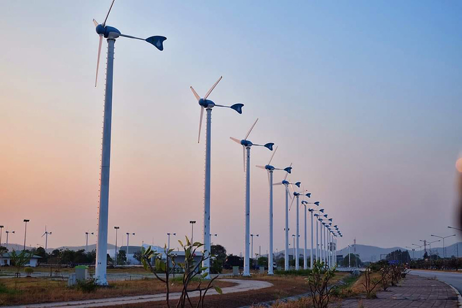 ทุ่งกังหันลมในไทย