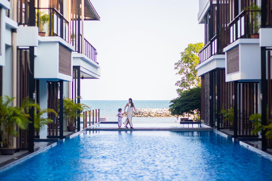 ที่พักติดทะเลคลองวาฬ