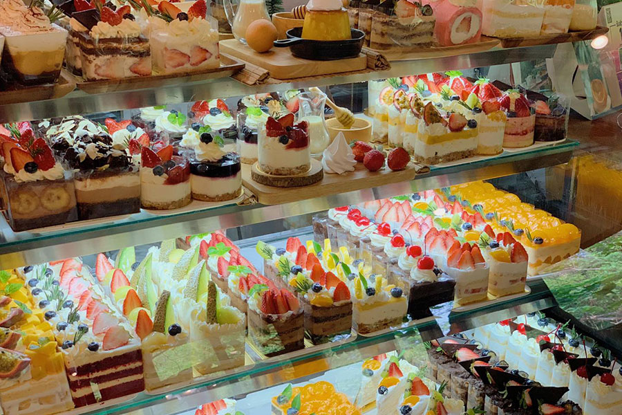 คาเฟ่จิบชาในสวน