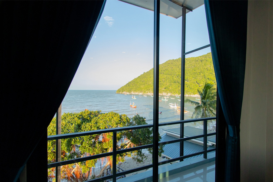 ที่พักนอนมองทะเล