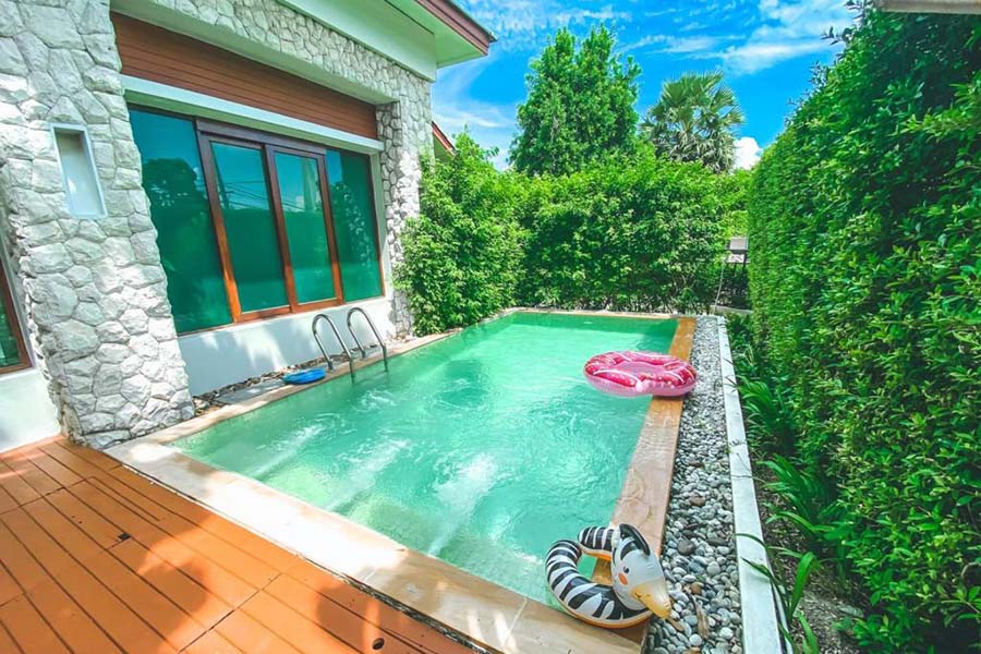 5 ที่พักบางแสน แบบเหมาหลัง มาพร้อมสระว่ายส่วนตัวสุดฟิน