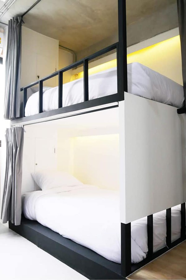 5 โฮสเทลใกล้รถไฟฟ้าราคาหลักร้อย เดินทางสะดวก