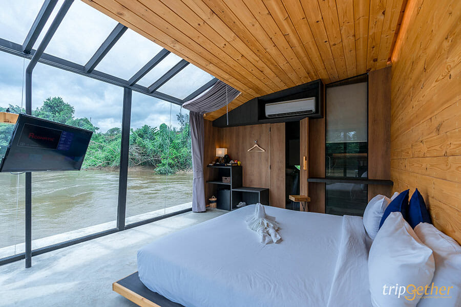 5 ที่พักกาญจนบุรี พูลวิลล่าริมน้ำ วิวสวยสุดปัง!