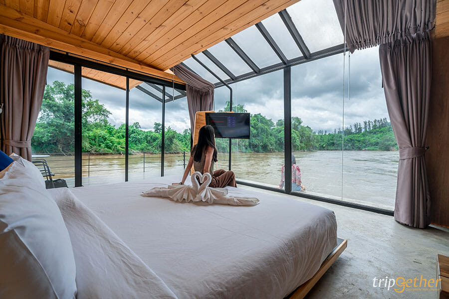 5 ที่พักกาญจนบุรี พูลวิลล่าริมน้ำ วิวสวยสุดปัง!