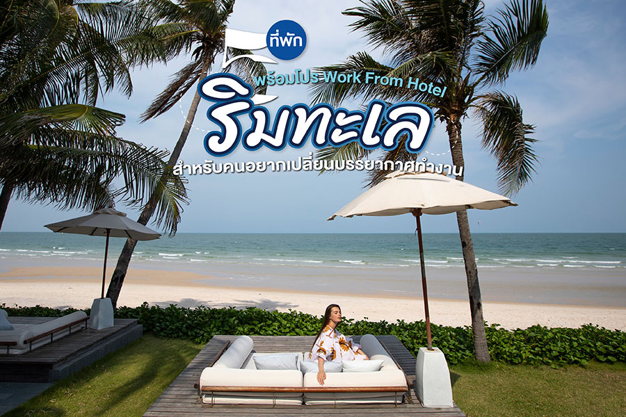 5 ที่พักริมทะเล พร้อมโปร Work From Hotel สำหรับคนอยากเปลี่ยนบรรยากาศทำงาน