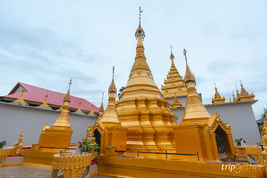 วัดไทยวัฒนาราม วัดสวยแม่สอด งามศิลปะพม่า ไหว้พระมหาเมี๊ยะมุนี