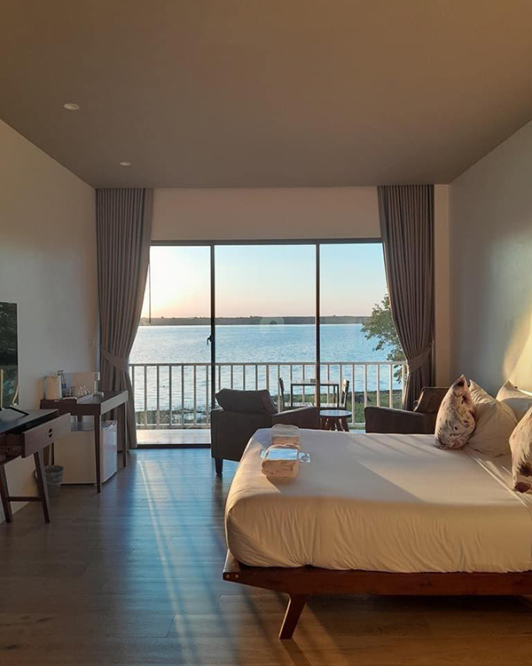 ที่พักบึงกาฬ บรรยากาศริมโขง