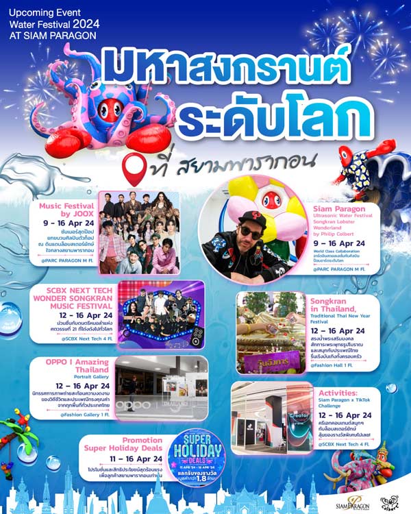 พิกัดเล่นน้ำสงกรานต์ กรุงเทพ 2567