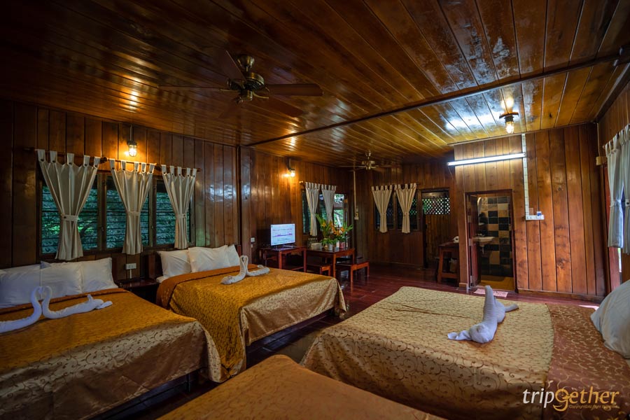 ที่พักกาญจนบุรี ริมน้ำกลางป่า