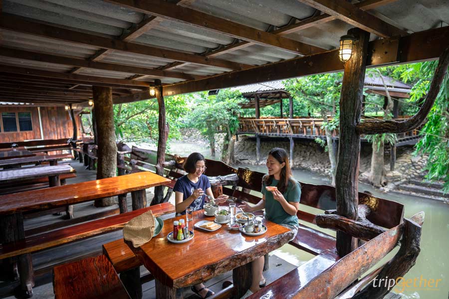 ที่พักกาญจนบุรี ริมน้ำกลางป่า