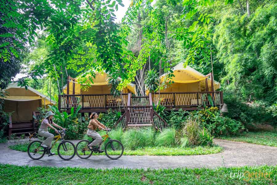 ที่พักกาญจนบุรี ริมน้ำกลางป่า