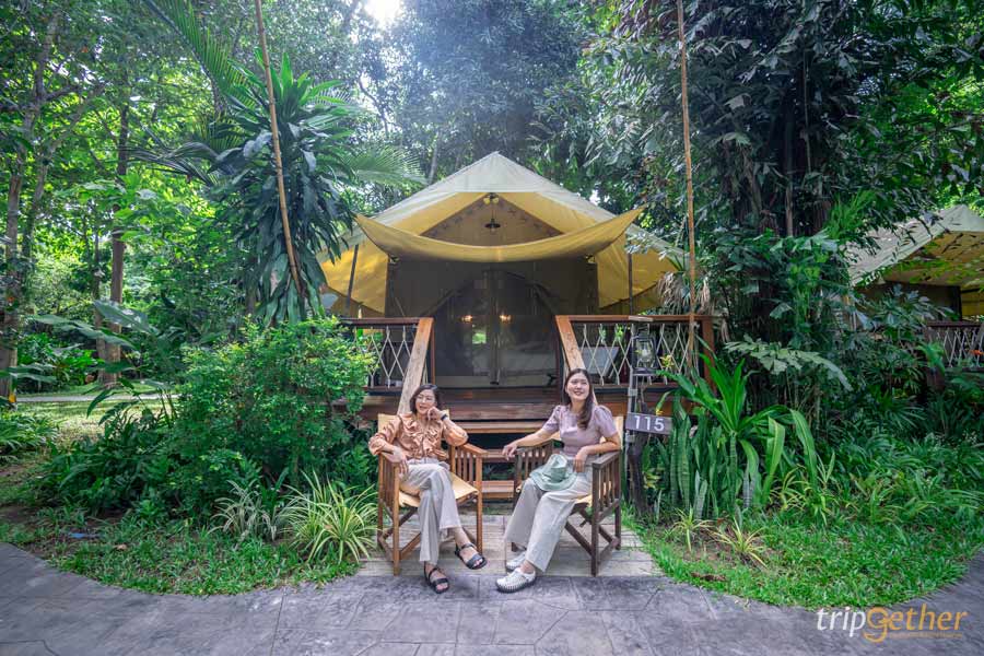 ที่พักกาญจนบุรี ริมน้ำกลางป่า