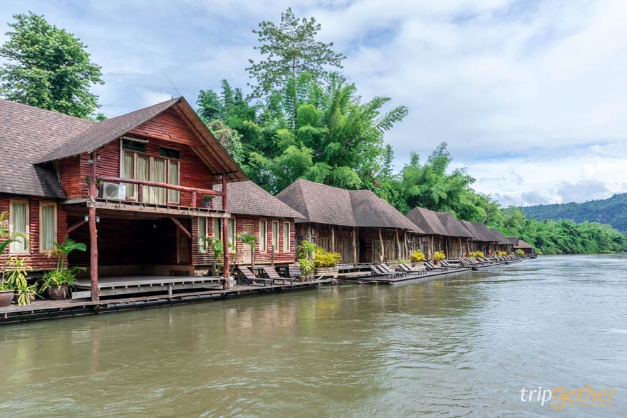 ที่พักกาญจนบุรี ริมน้ำกลางป่า