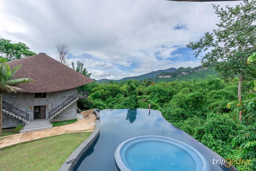 ที่พักกาญจนบุรี ริมน้ำกลางป่า