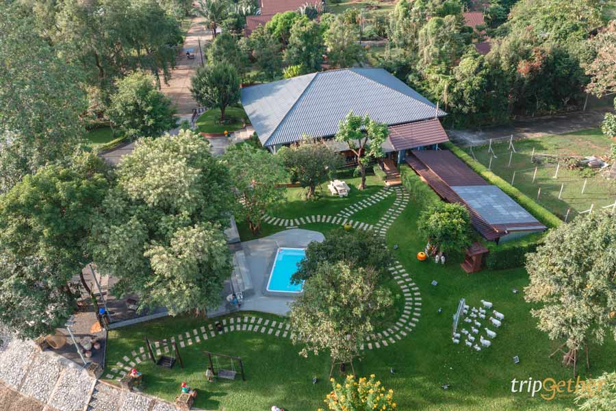 ที่พักริมน้ำกลางป่า ใกล้กรุงเทพ