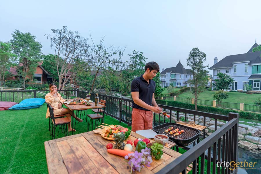 ที่พักริมน้ำกลางป่า ใกล้กรุงเทพ