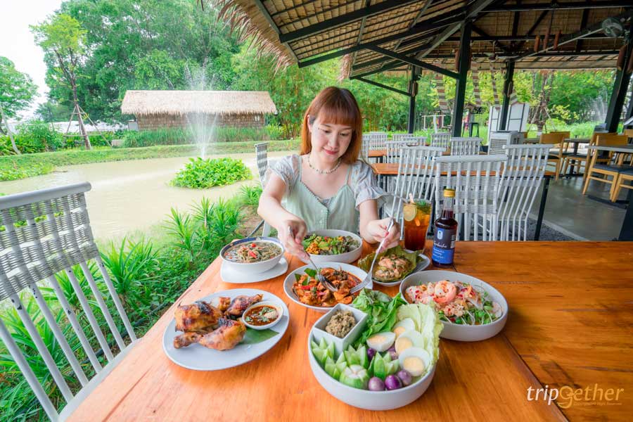 ร้านอาหารในสวน ใกล้กรุงเทพ 