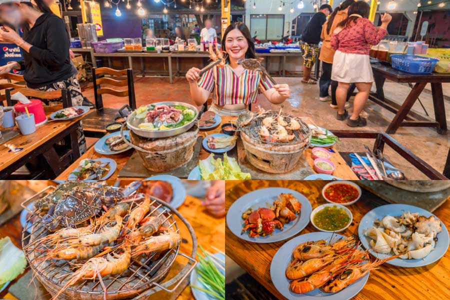 เจ๊ตุ้ม บุฟเฟ่ต์ทะเลเผา เกาะล้าน ซีฟู้ดสดใหม่จัดเต็ม กินได้ไม่อั้น ไม่จำกัดเวลา