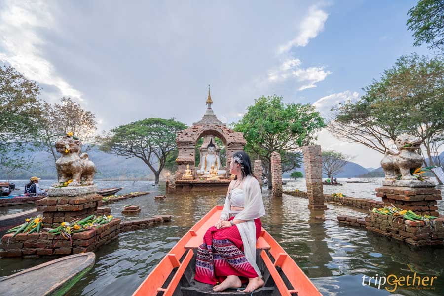 วัดบ้านเก่าจมน้ำ ลำพูน 